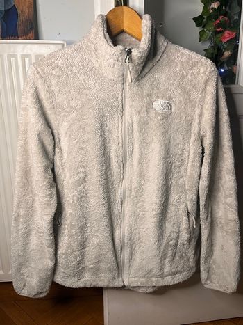 Veste polaire zippée femme The North Face blanc écru crème - Taille L