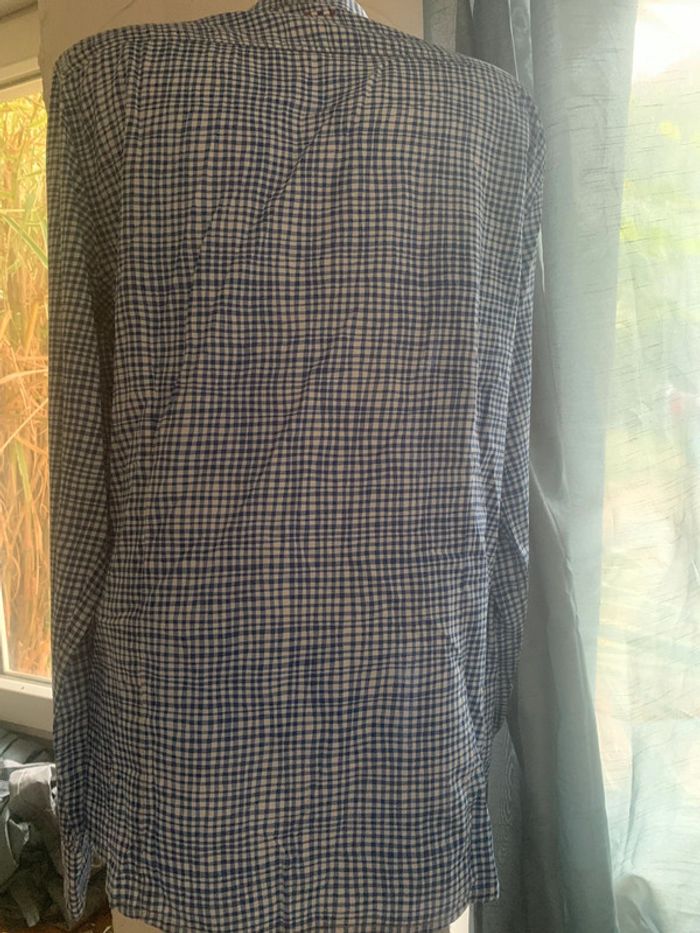 Chemise Napapijri vichy bleu et blanc taille L slim fit - photo numéro 13