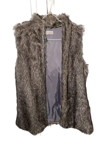 Gilet fausse fourrure