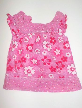 Blouse fleurie taille 12mois 