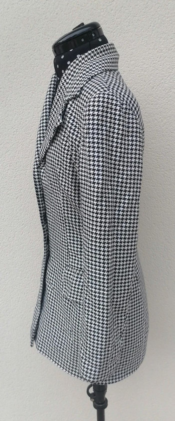 Veste / blazer noir blanc pied de poule Taille S La City - photo numéro 6