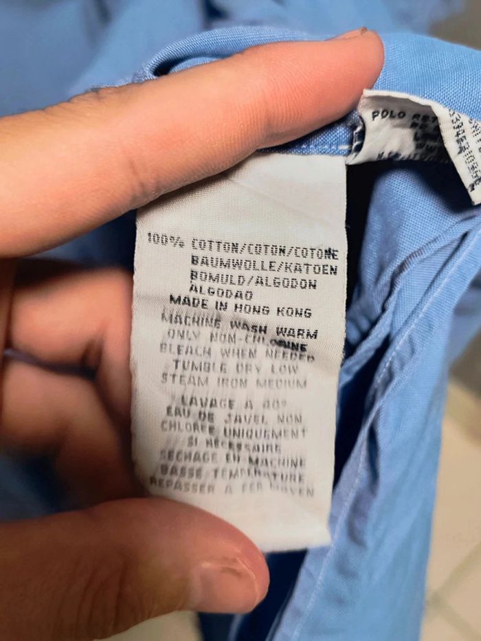 🌟 Chemise Ralph Lauren vintage bleu clair Yarmouth manches courtes – Style intemporel 🌟 - photo numéro 6