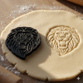 Emporte-pièce Lion pour biscuits et pâtisseries créatives - 8 cm