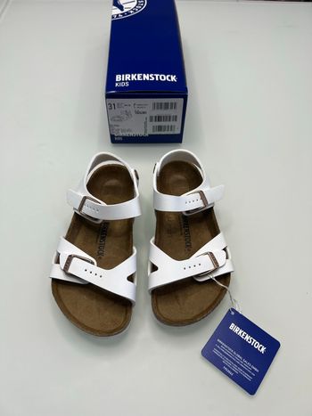 Sandales Birkenstock Rio Kids White Blanche Taille 31 Regular Fit