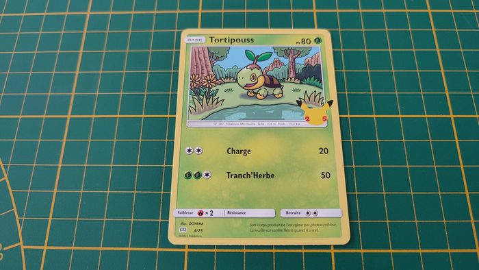 4/25 Carte Pokémon Tortipouss 4/25 Promo McDonald's 2021 25 ans #B91