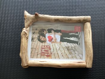 cadre photo en bois flotté
