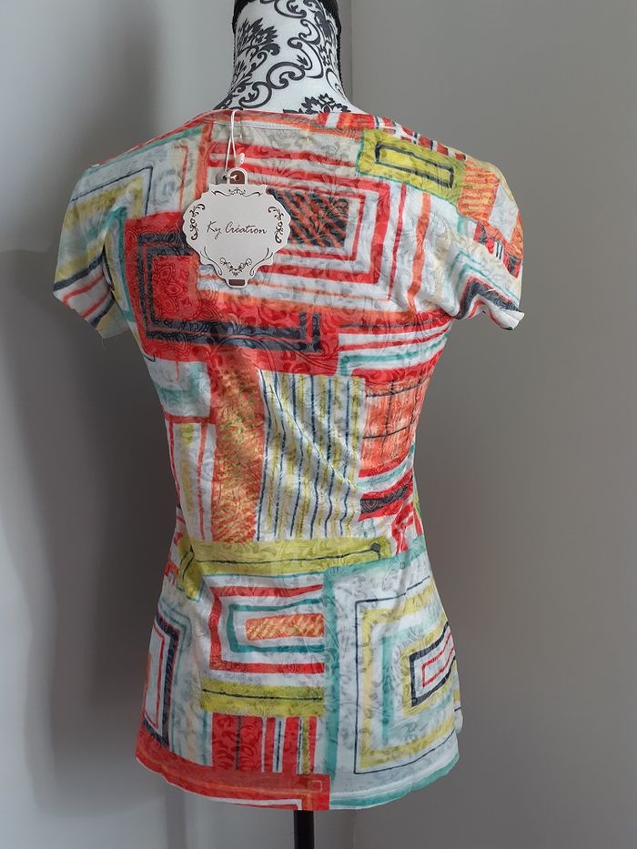 Tee-shirt lion jaune / Taille M - photo numéro 3