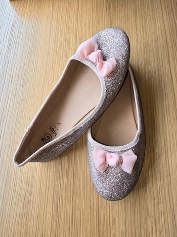 Ballerines pailletées avec noeud en voile Taille 36