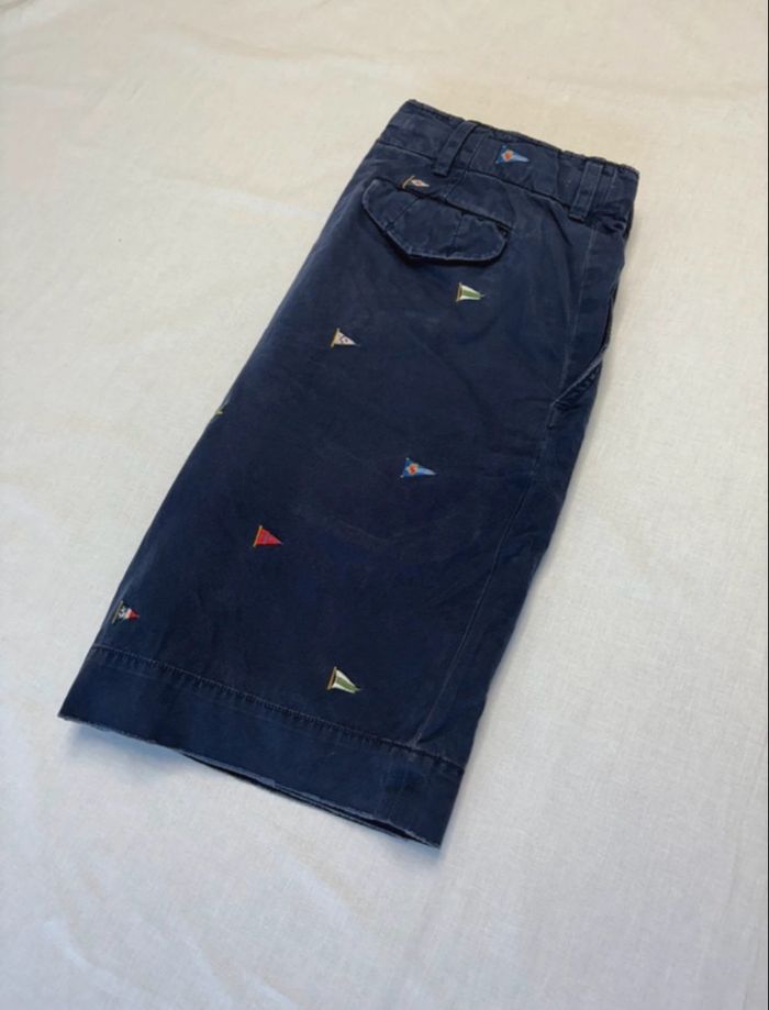 Polo By Ralph Lauren Short Drapeau Brodé Vintage - Taille W34 - photo numéro 5