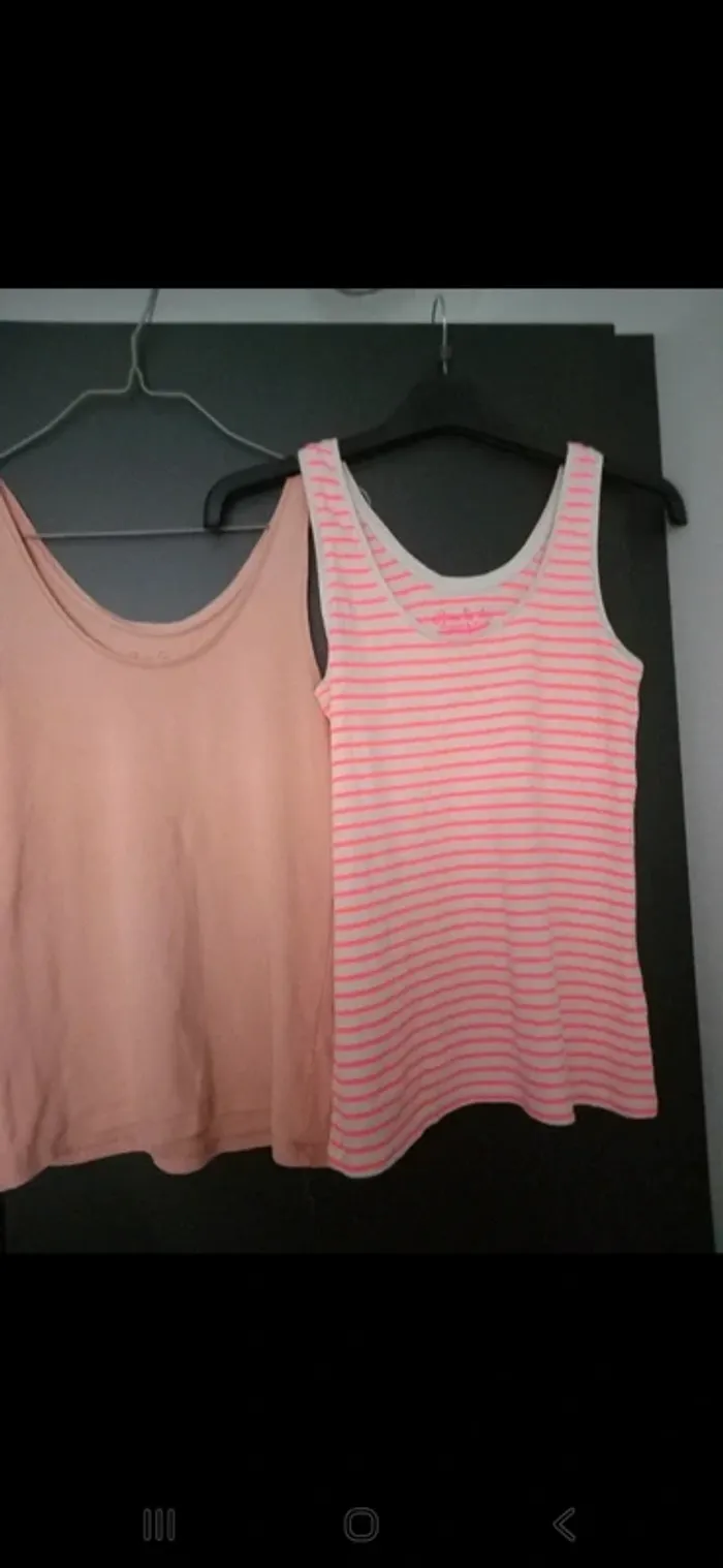 Lot 2 débardeurs rose – Kiabi – Taille 40