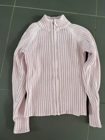 Gilet rose tex à zip 7-8 ans en très bon état