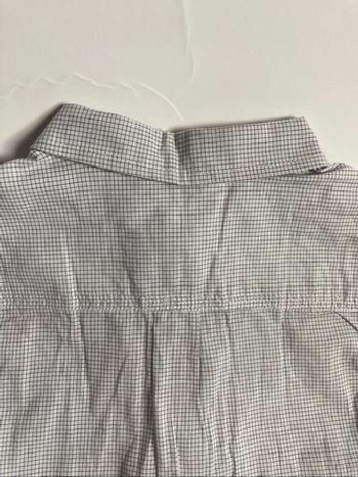 Chemise blanche à carreaux noirs Cyrillus neuf taille 18 mois - photo numéro 6