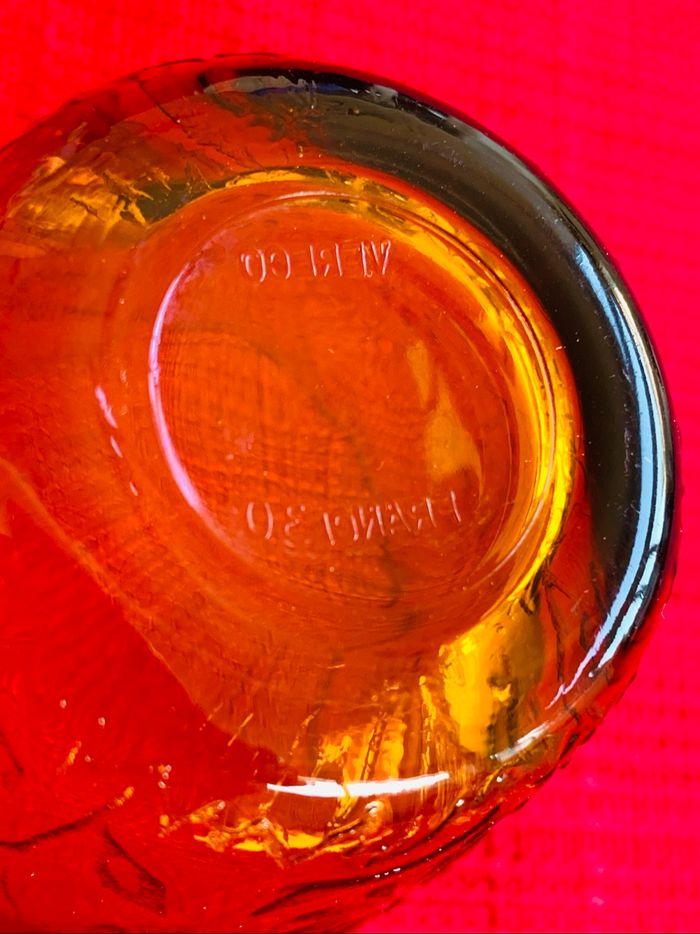 Set 8 verres en verre marron ambré Vereco France - photo numéro 4