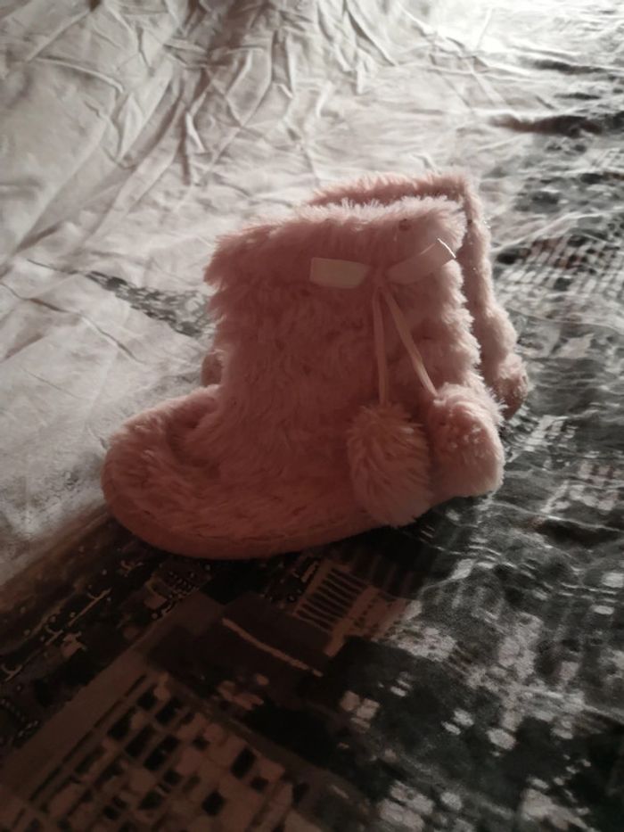 Chaussons bottines roses 26 - photo numéro 4