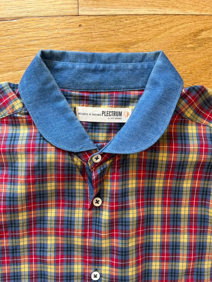 👔 Chemise à carreaux rouge Plectrum by Ben Sherman – Taille M – Très bon état - photo numéro 3