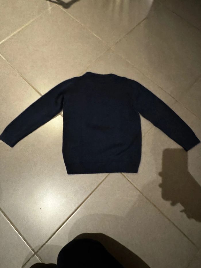 Pull / Sweat - Gémo - Dinosaure / Père Noël / Ho! Hey / Cadeaux / Flocon - Bleu  marine - 8 ans - photo numéro 3