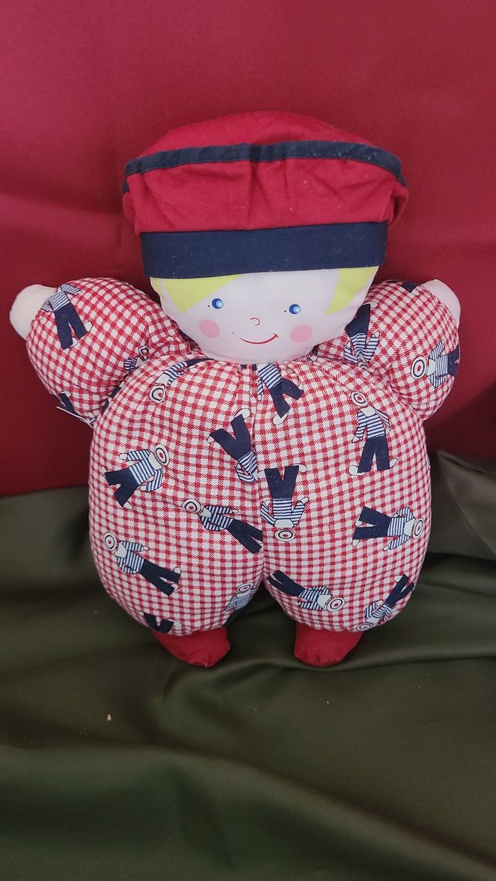 Poupée Hochet corolle chiffon marin 30 cm