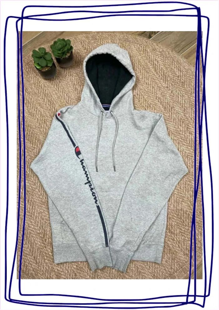 Pull / sweat à capuche Champion gris - photo numéro 4