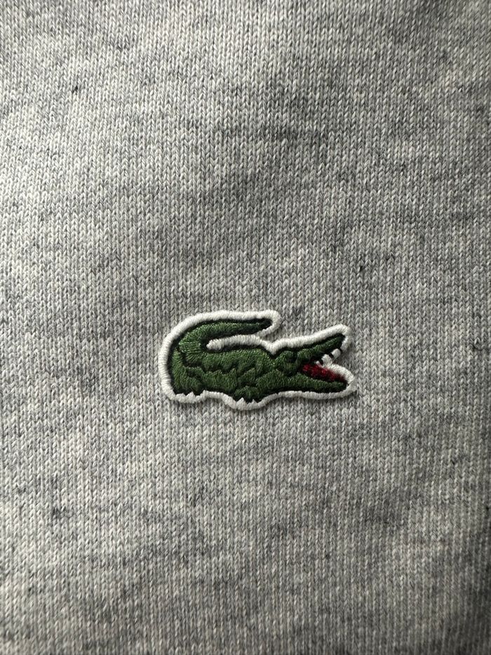 Sweatshirt zip gris moucheté Lacoste T6 XL - photo numéro 8