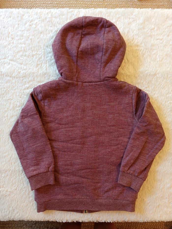 Sweat doublé sherpa zippé à capuche Kiabi en 6 ans - photo numéro 4