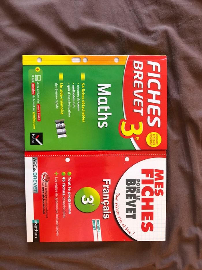 Lot mes fiches pour le brevet