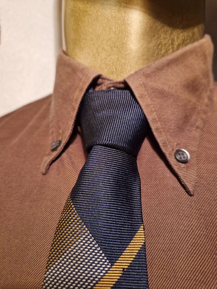 Cravate bi color satiné Lanvin - photo numéro 8