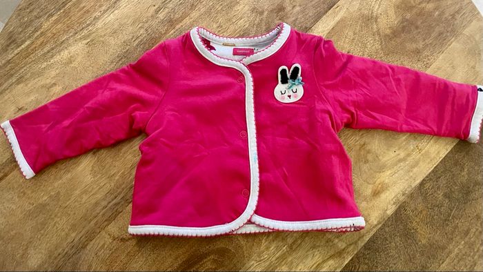 Ensemble Catimini 9 mois (71 cm) – robe manches longues + gilet - photo numéro 4