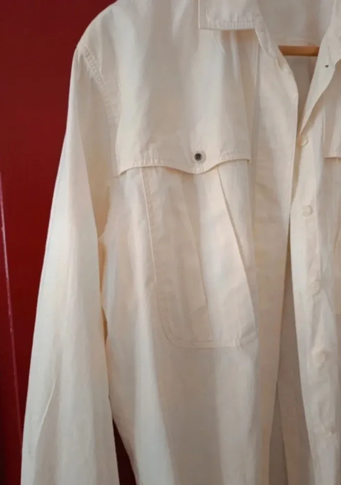 Superbe chemise surchemise vintage 100% coton
 taille 40-44 - photo numéro 2