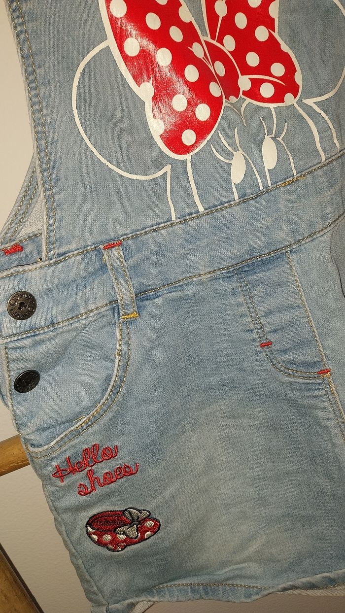 Combishort/ Salopette short DisneyxOrchedtra jean 8 ans Très bon état - photo numéro 7