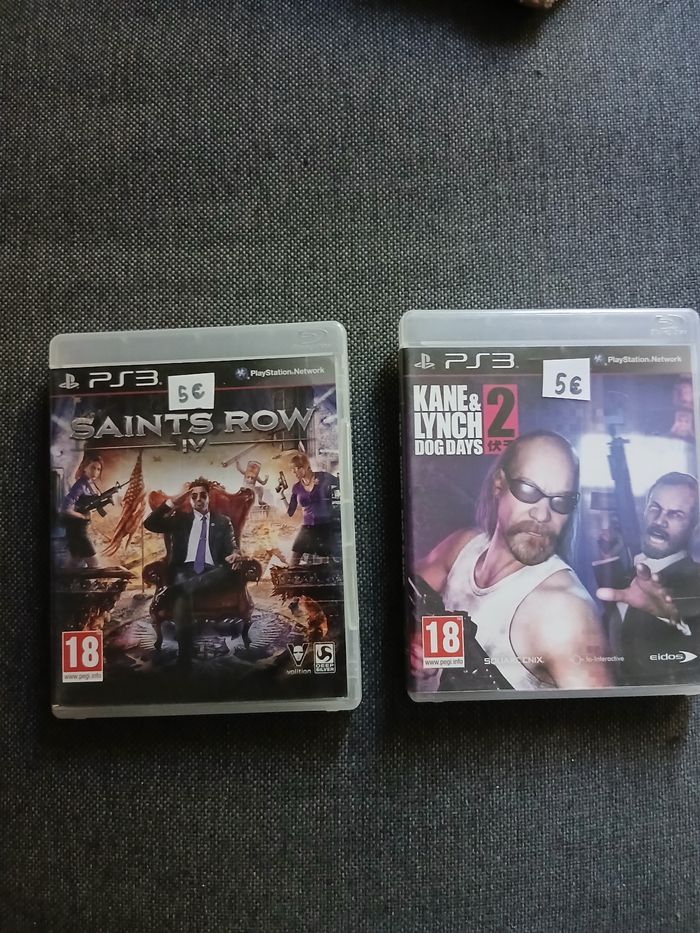 Lot de deux jeux vidéo ps3