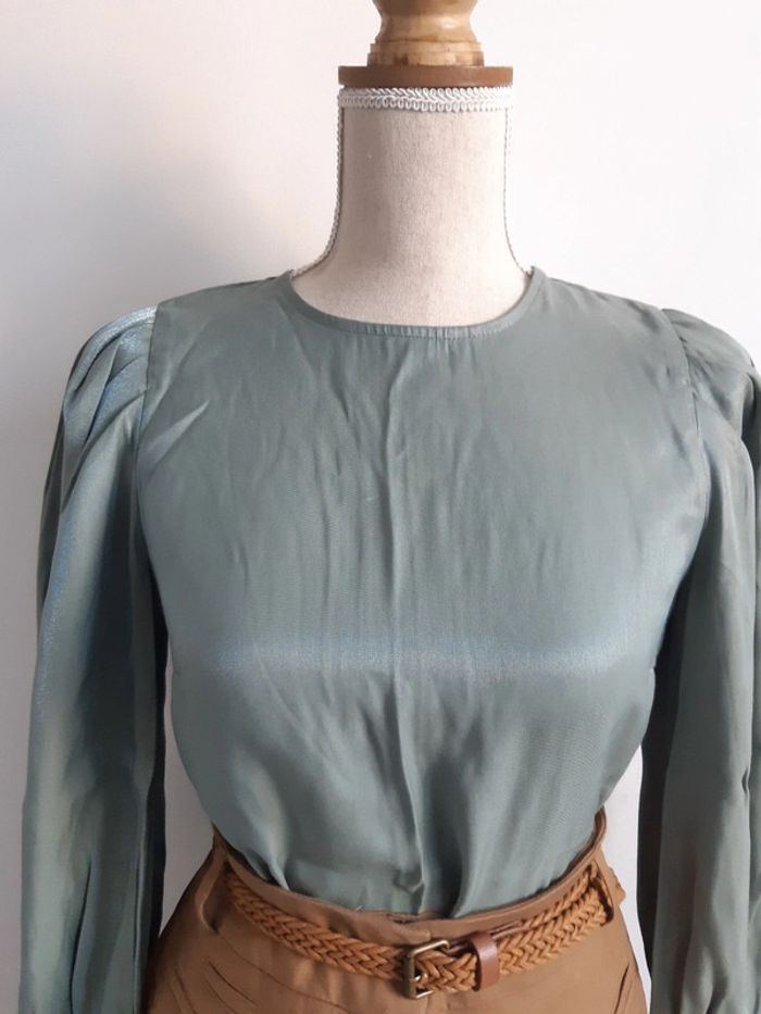 Blouse manches bouffantes neuve Elli White T36 - photo numéro 3