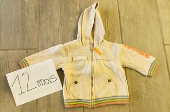 Lot n°230 Gilet à capuche zippé Orchestra 12 mois