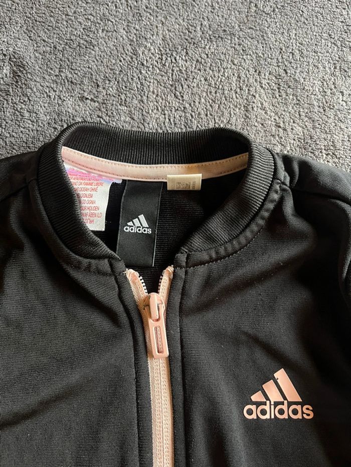 Veste adidas noir et rose 4/5ans - photo numéro 3