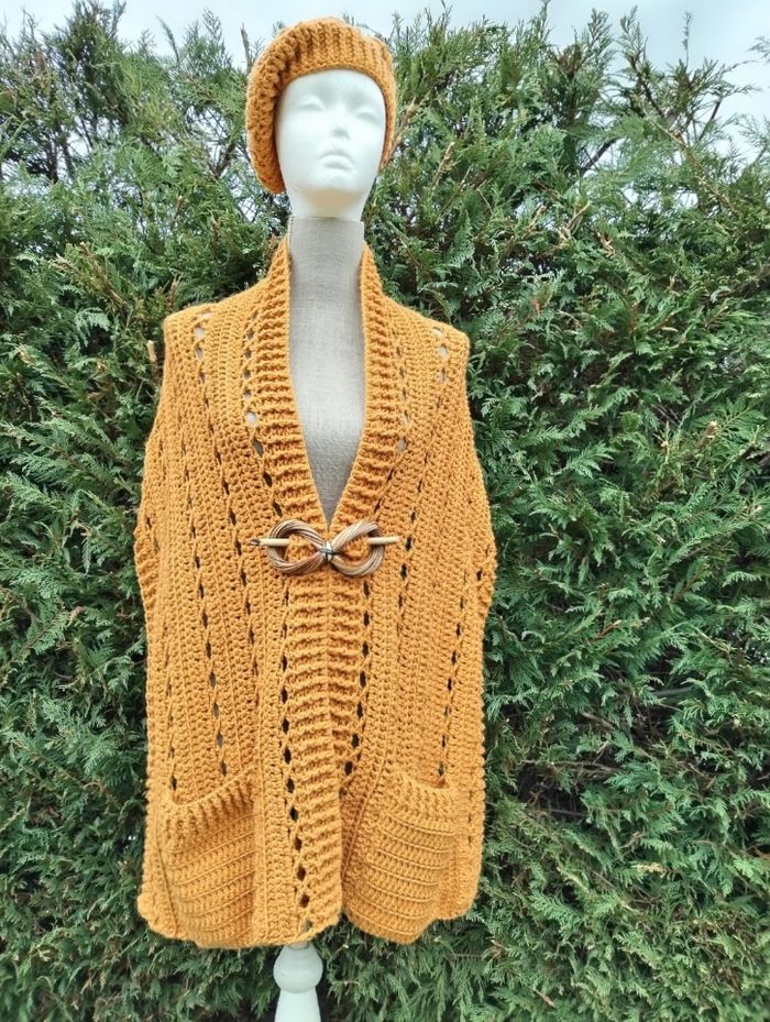 Écharpe Étole avec des Poches - photo numéro 5