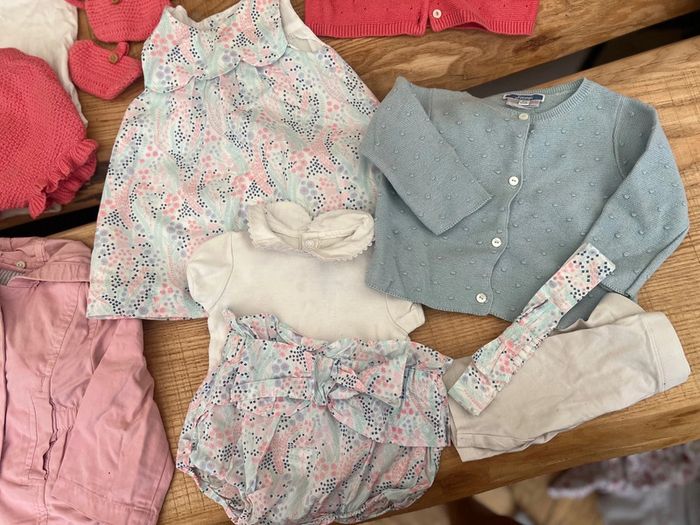 Lot vêtements 6 9 mois été fille robe barboteuses gilet sergent major pyjama Jacadi - photo numéro 15