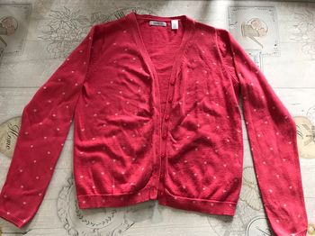 Veste petits cœur rose