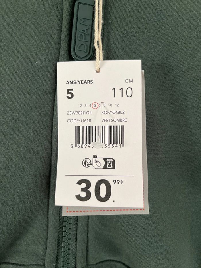 Veste chaude doublée douce intérieur DPAM 5 ans neuve - photo numéro 2