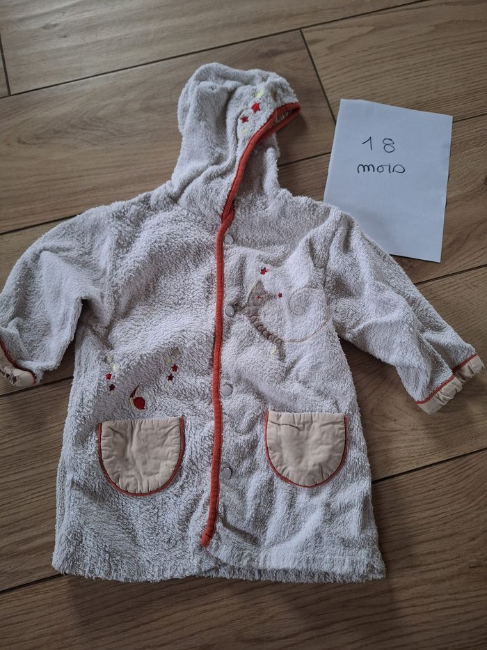 Peignoir de bain bébé fille 18 mois