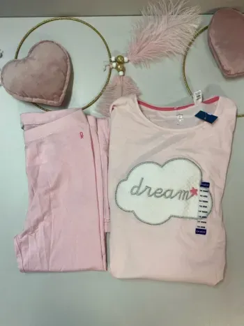 Pyjama fille - neuf - rose - dream - Okaïdi - Taille 14 ans