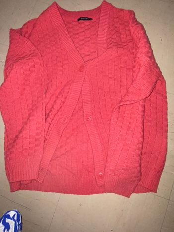 Cardigan rose fushia