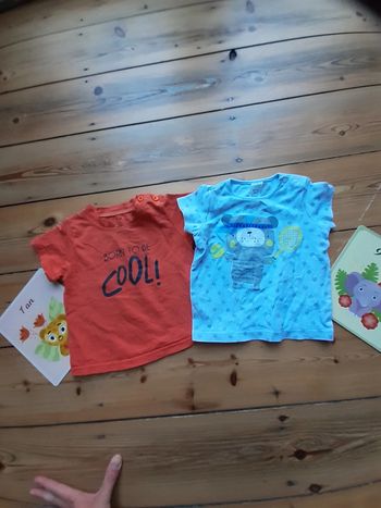 2 t-shirts TAO 1 an/74cm