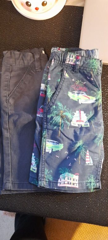 Bermudas garcon 4 ans lot de 2