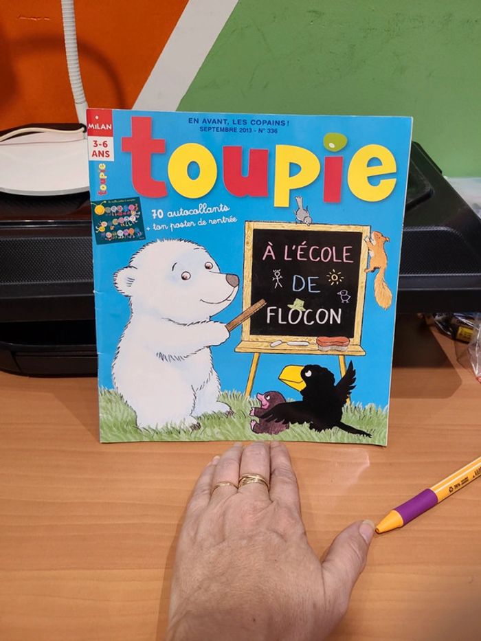 Toupie à l'école de flocon