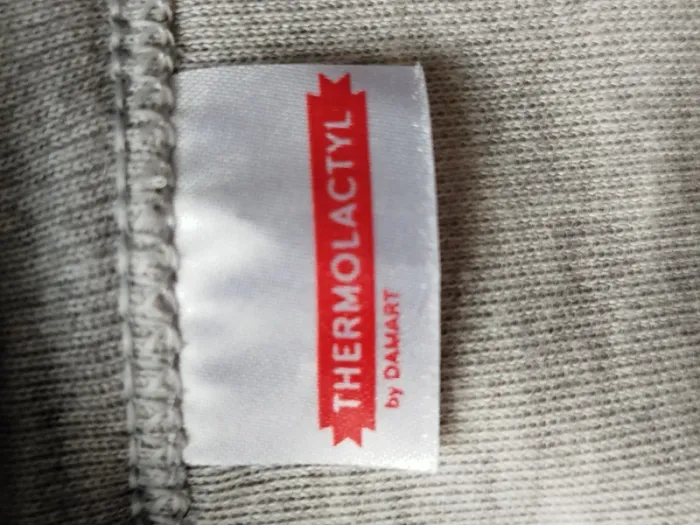 Tee-shirt manches courtes thermolctyl gris clair Damart taille 2XL - photo numéro 3