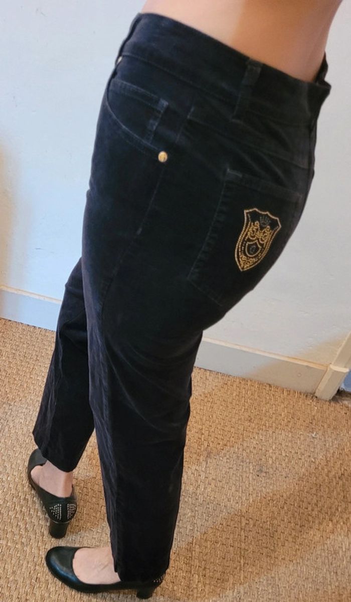 Pantalon en velours gris foncé, Dismero, US28 - photo numéro 4