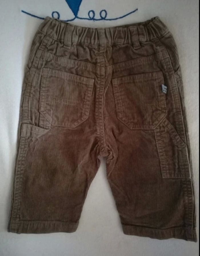 Pantalon velours petit bateau 6 mois garçon - photo numéro 2
