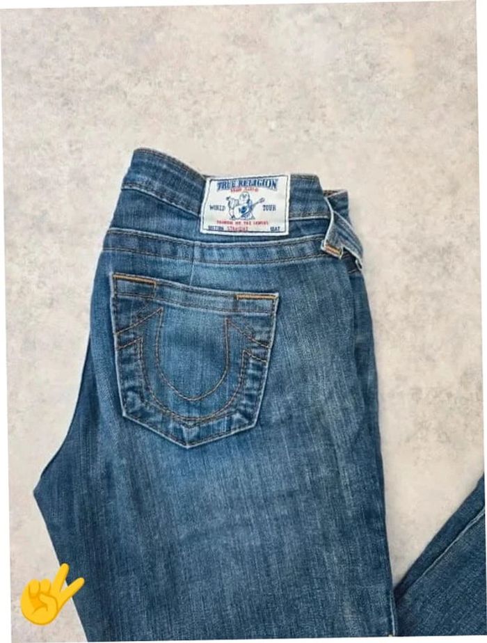 Jean True Religion W28|FR38 coupe droite bleu Femme-Women pan194b - photo numéro 2