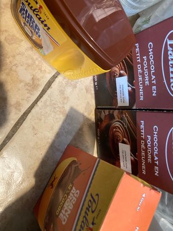 Lot chocolat en poudre