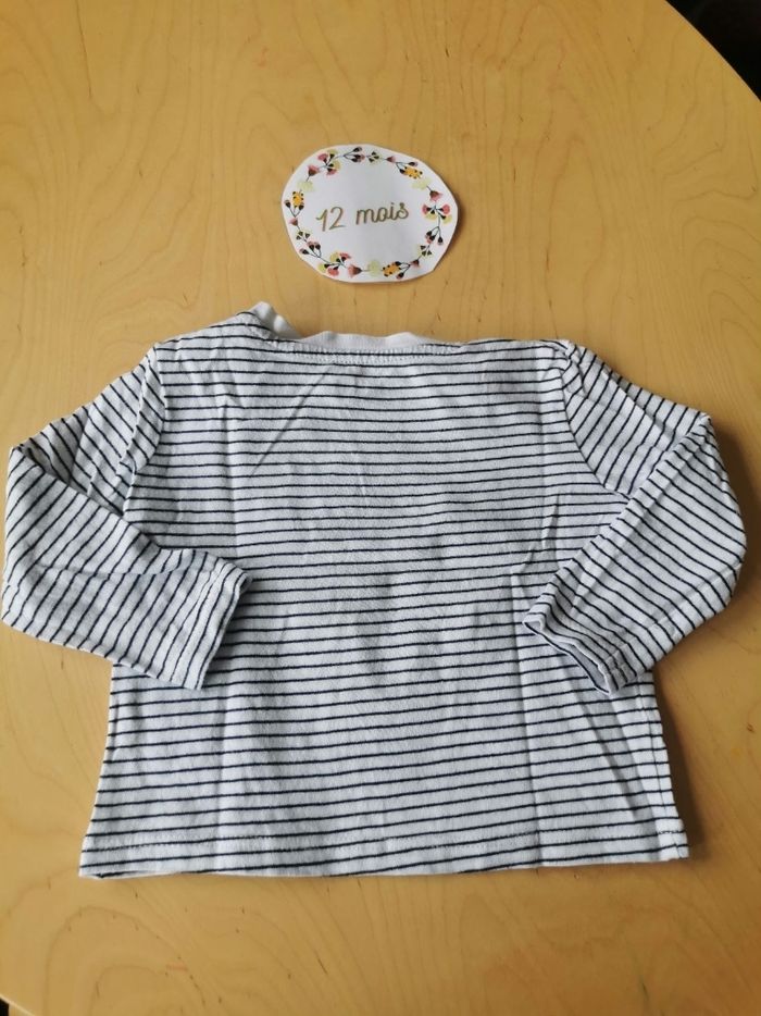Lot de 4 t-shirts manches longues bébé garçon 12mois in extenso - photo numéro 9