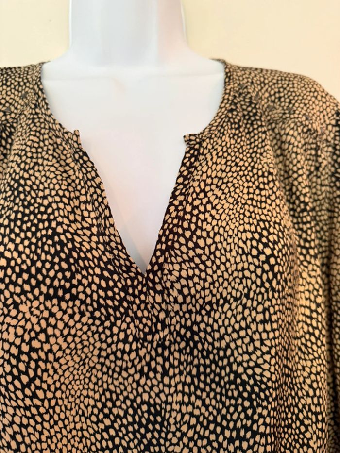 Blouse noire et beige Jacqueline Riu - photo numéro 3